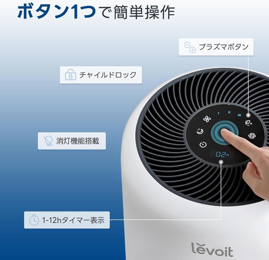 【開封・未使用】 Levoit 空気清浄機 Core300 Pro ホワイト