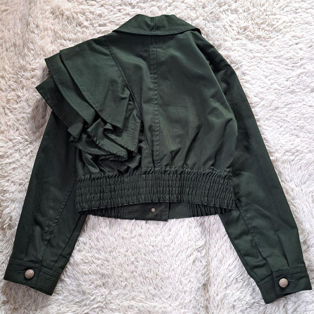 23AW定価5万 フリルアシンメトリージャケット ダブルスタンダードクロージング