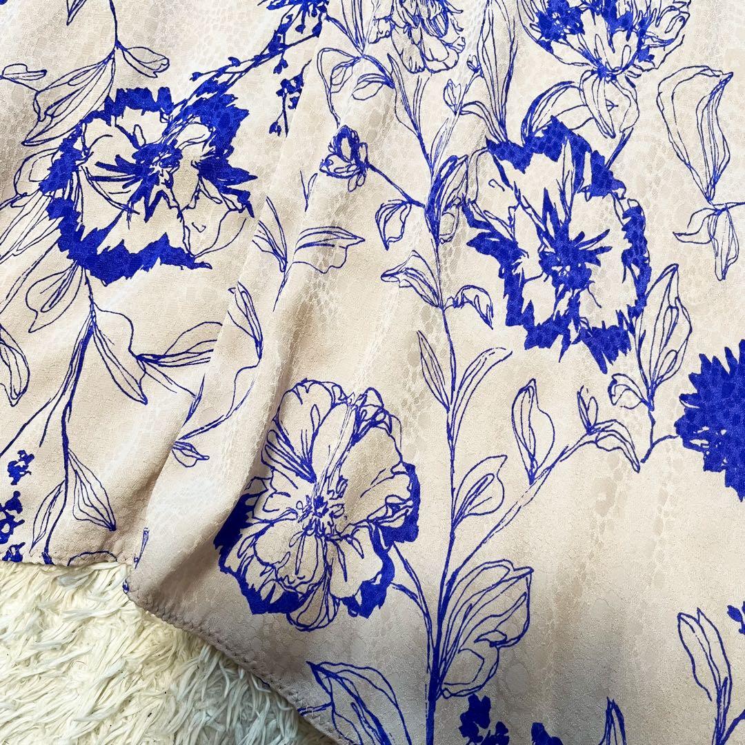 23年 ピンキーアンドダイアン　ボタニカルプリントマーメイドワンピース