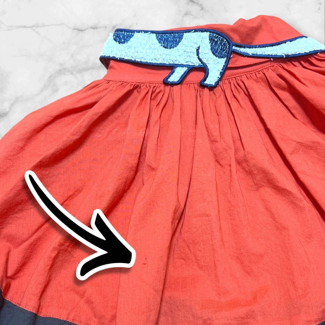 アルベロベロ　犬刺繍　豚さん刺繍　ビーズ装飾 チュニック　シャツ　ブラウス