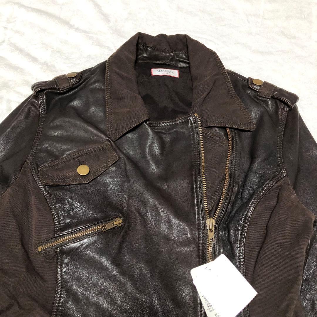 未使用タグ付✨マックスアンドコー【40】シングル ライダース ヴィンテージ