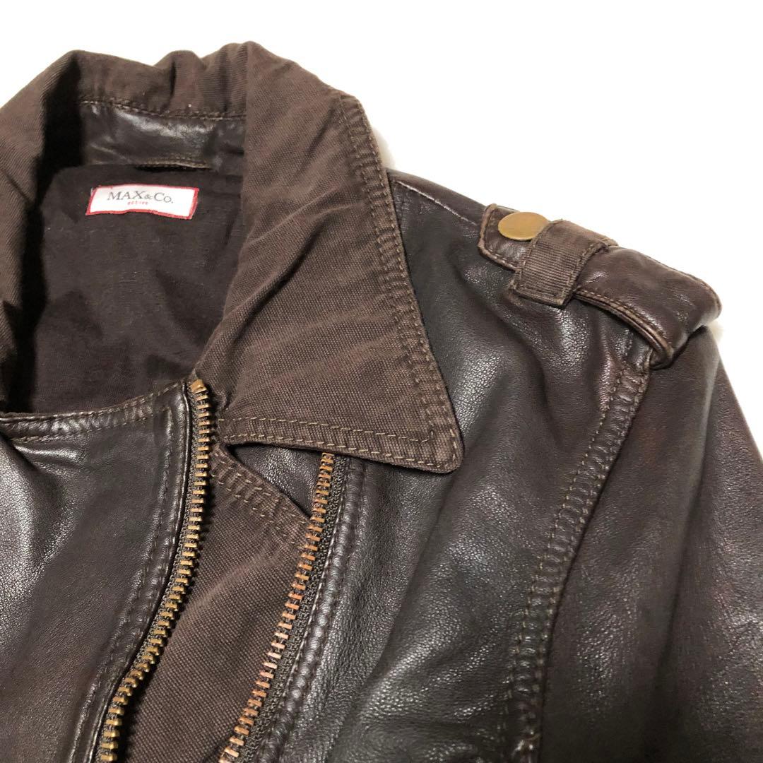 未使用タグ付✨マックスアンドコー【40】シングル ライダース ヴィンテージ