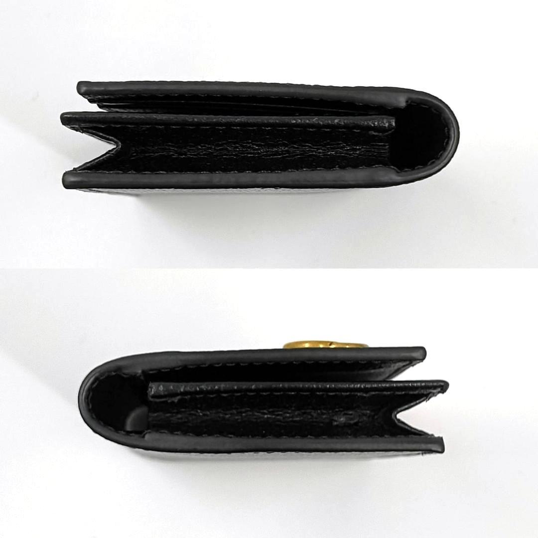 未使用級✨️袋付　グッチ カードケース パスケース 名刺入 GG マーモント 黒