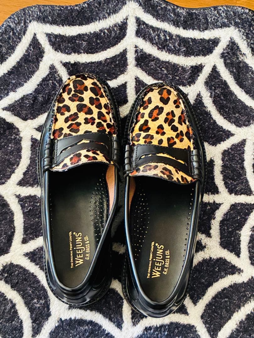 Ｇ.H.BASS LARSON JPN LIMITED ローファー25レオパード