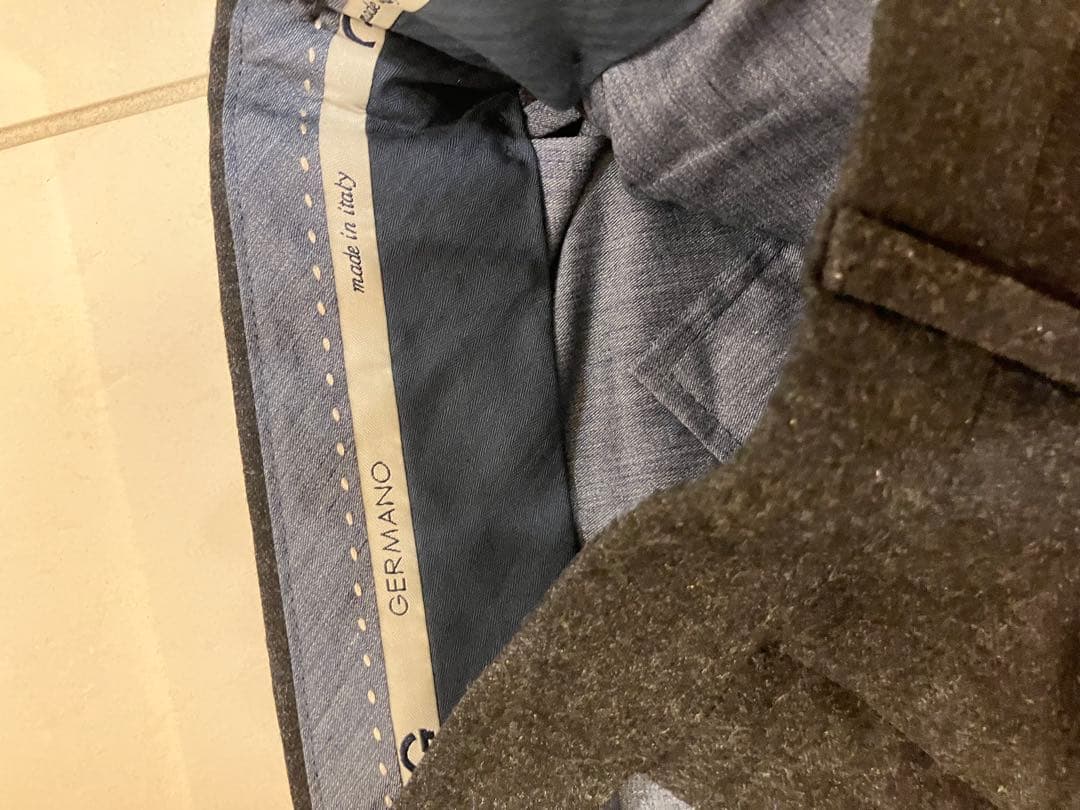 GERMANO ウール　ワンプリーツ　スラックス　未使用