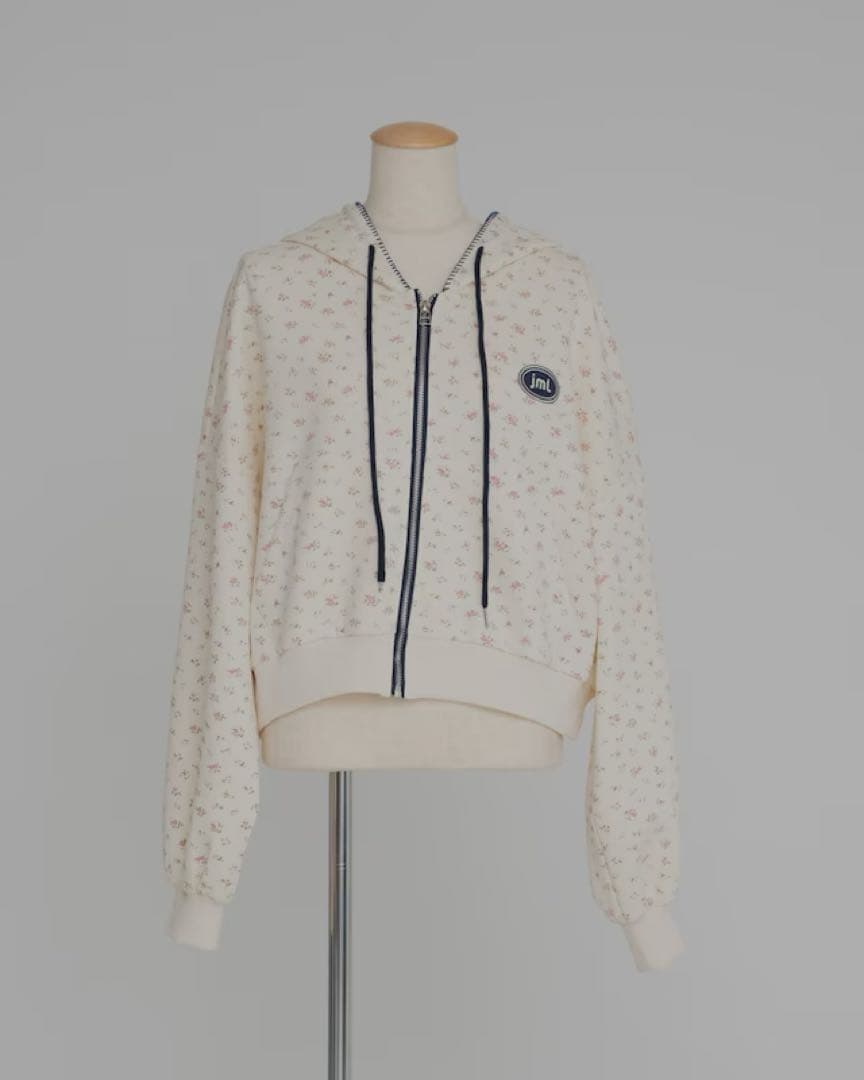 ジュメロ jumelle 花柄ステッチフーディー パーカー フーディー