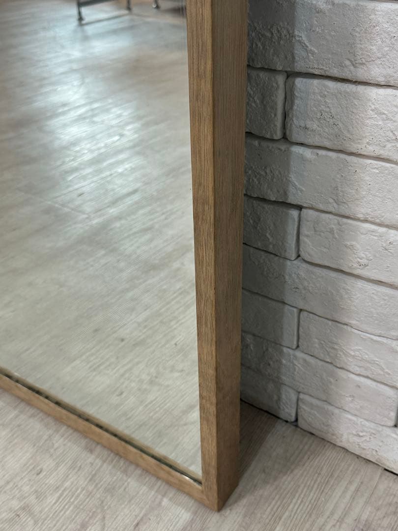 【Haneki 】IKEA イケア　ミラー　鏡　木製　フレーム　姿見