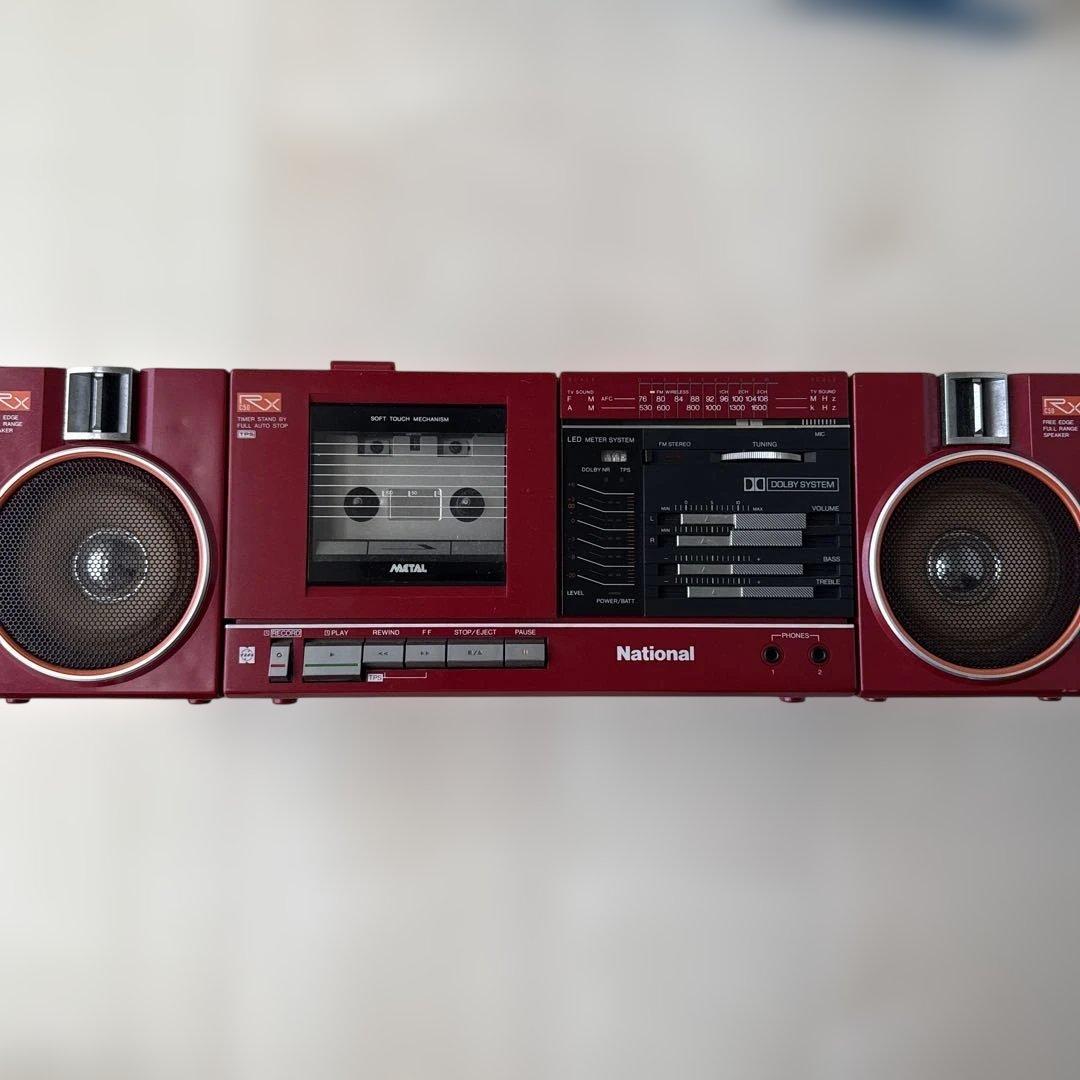 National RX-C50 赤 ラジカセ　動作品