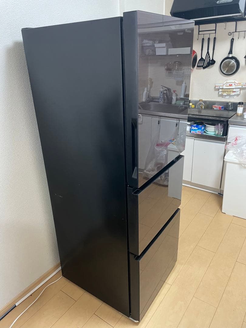 ハイセンス 冷蔵庫 幅　ダークブラウン HR-G280HBR