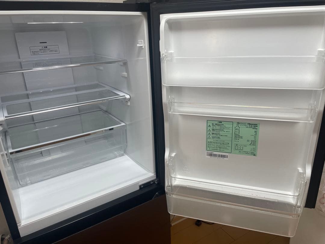 ハイセンス 冷蔵庫 幅　ダークブラウン HR-G280HBR