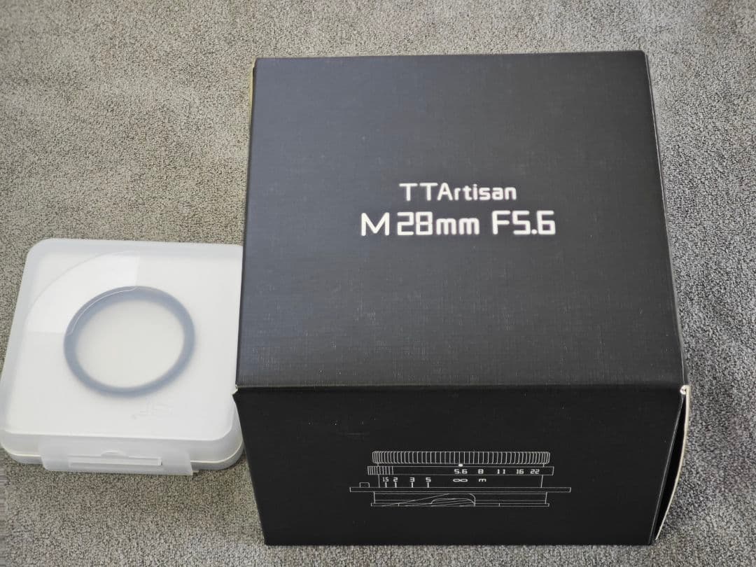 新品同様 TTArtisan 28mm F5.6 ライカM　ブラックペイント