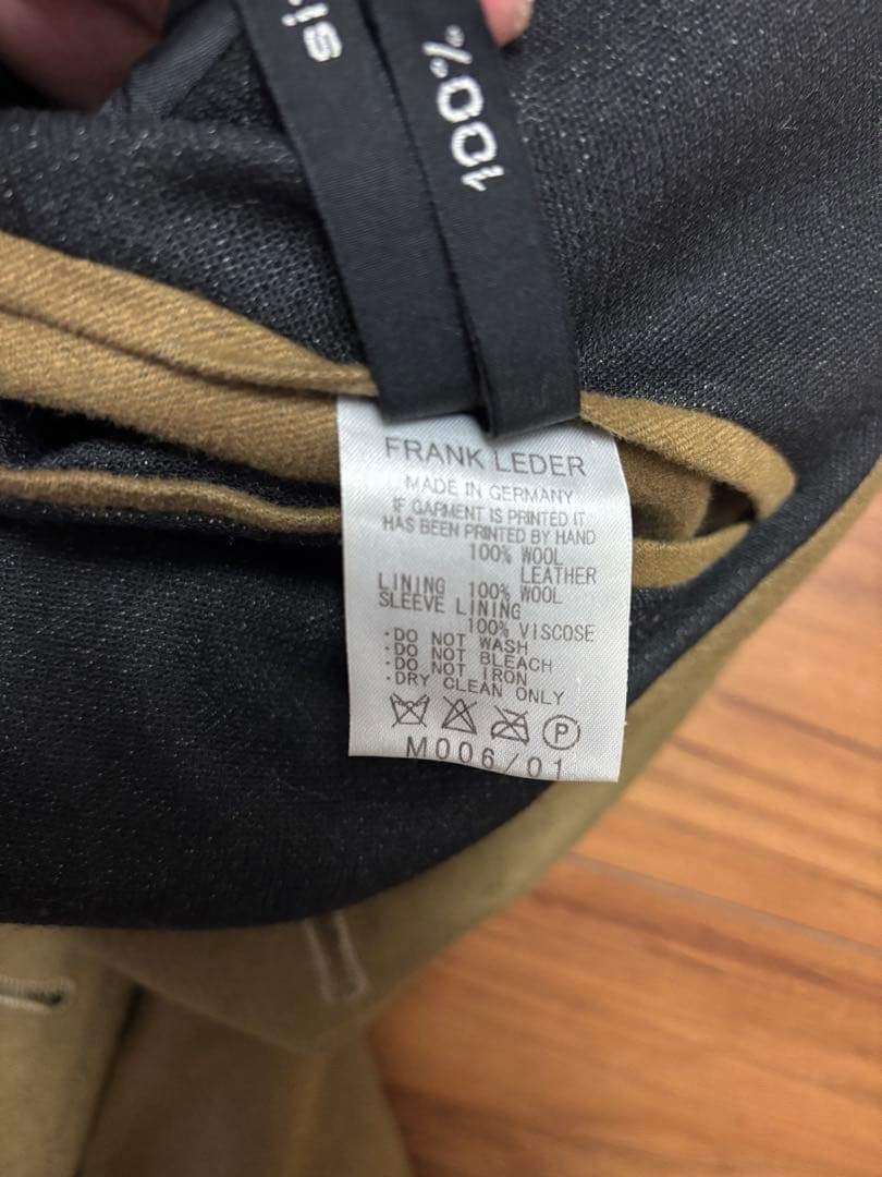 FRANKLEDER テーラードジャケット 肘パッチ付き