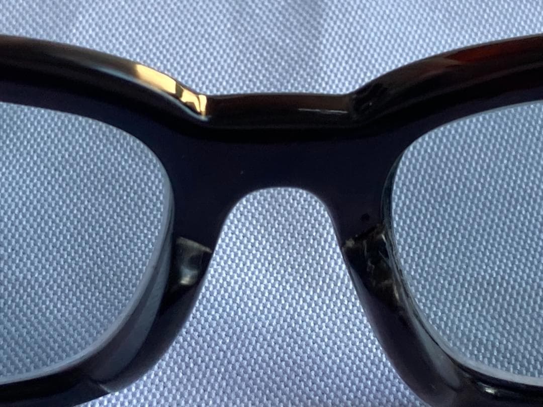 【まさ】天然本鼈甲 黒甲 真黒（しんくろ?） 眼鏡フレーム