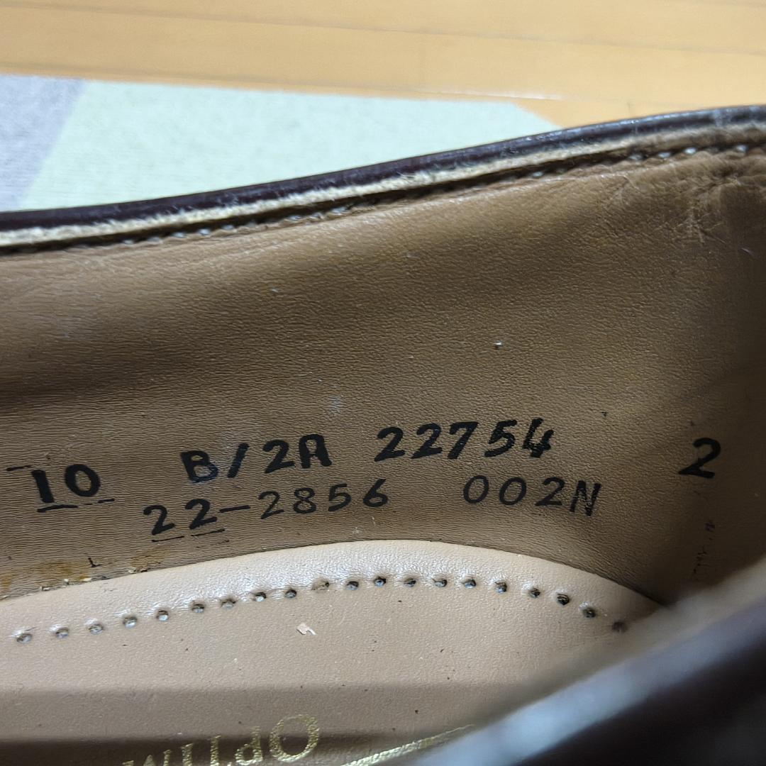 美品リカラー済 キャップトゥ ジョンストン＆マーフィー ブラウン 10　USA製