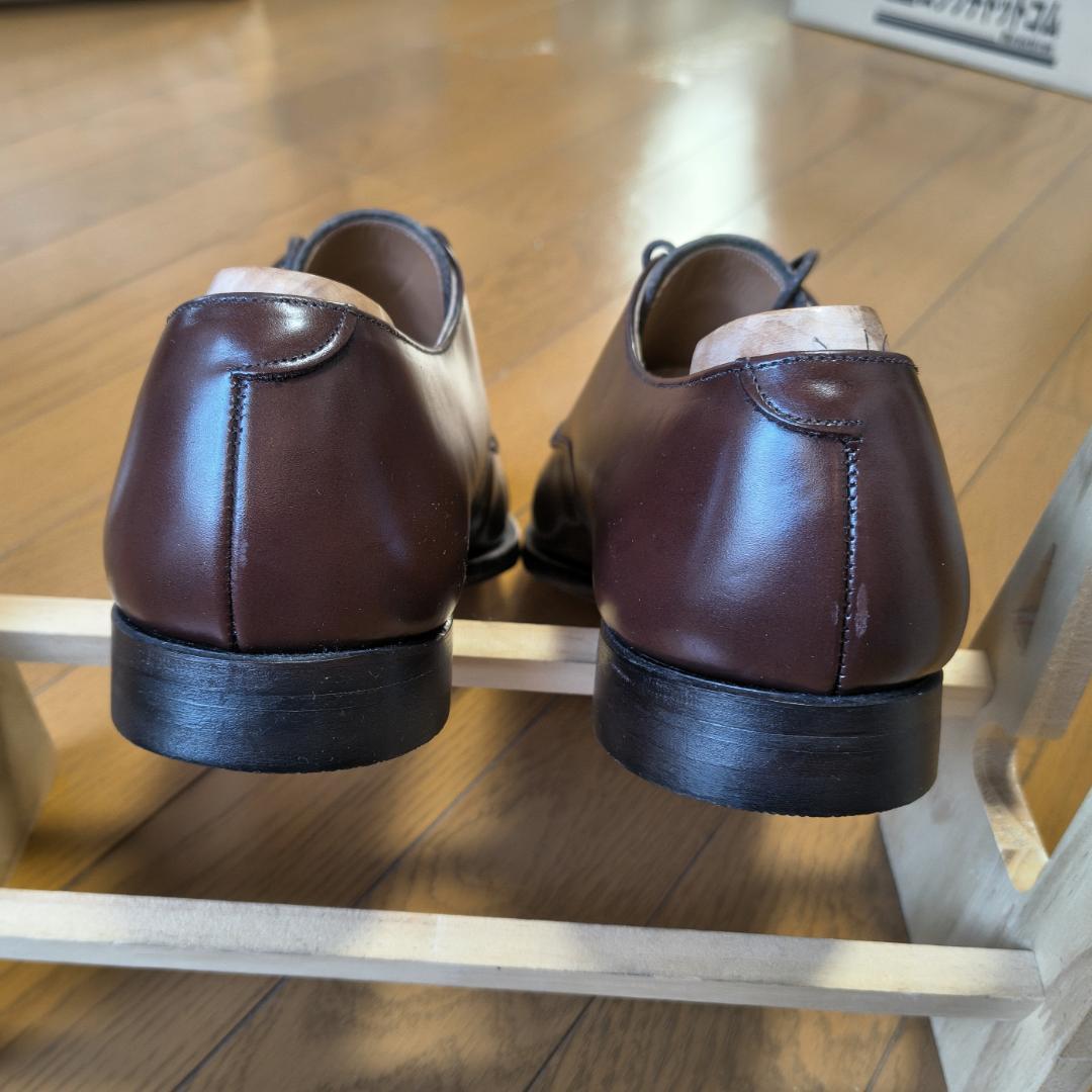 美品リカラー済 キャップトゥ ジョンストン＆マーフィー ブラウン 10　USA製