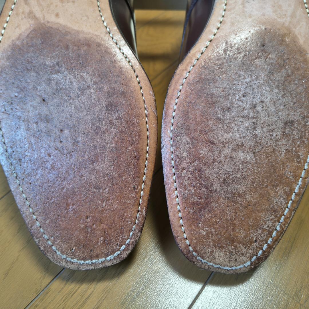 美品リカラー済 キャップトゥ ジョンストン＆マーフィー ブラウン 10　USA製