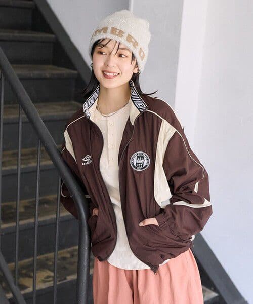 UMBRO × FREAK'S STORE/別注 トラックジャケット ブラウン