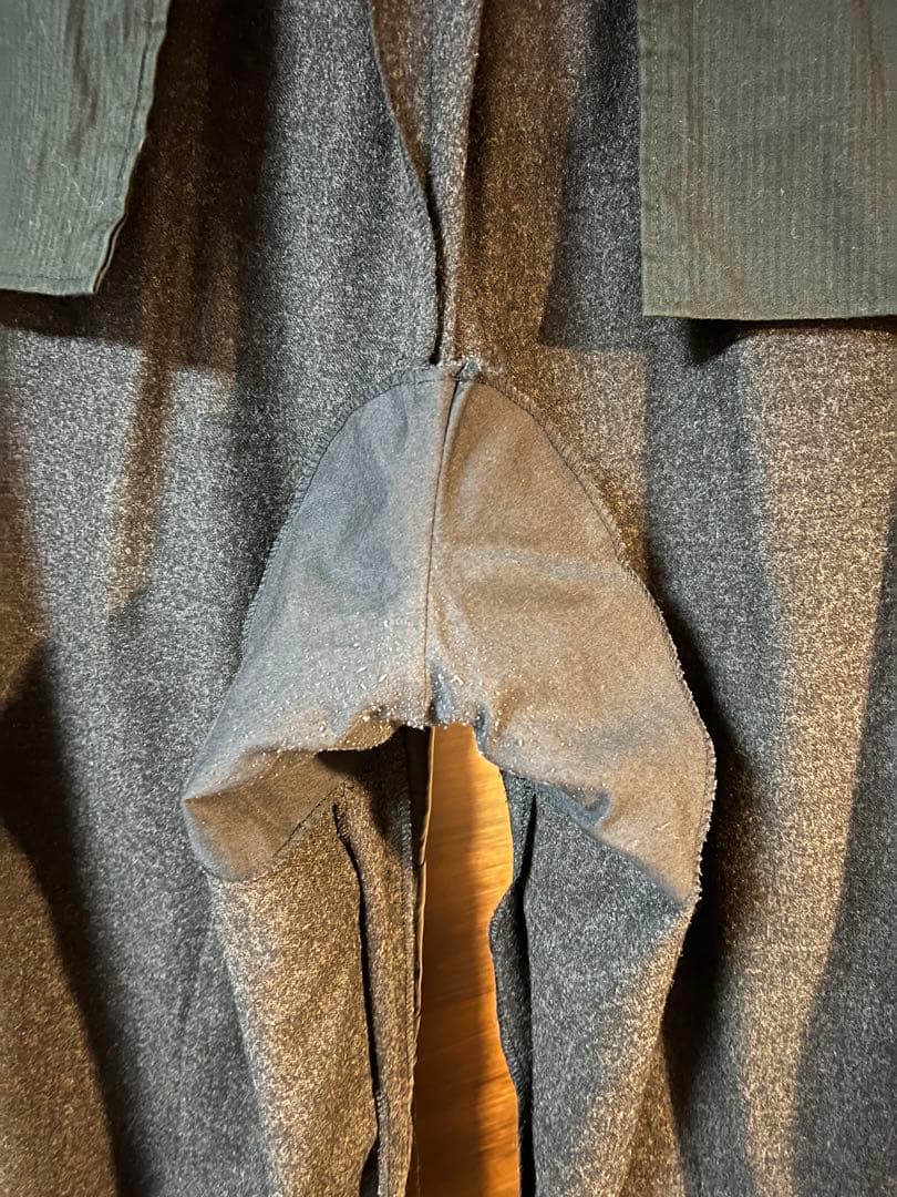 ジョルジオアルマーニ 黒タグ　カシミア混　ワイド