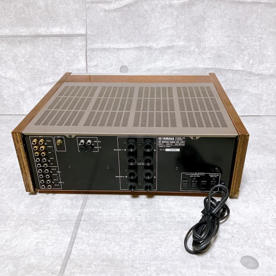 【極美品】YAMAHA プリメインアンプ A-2000 木目 名機 動作品