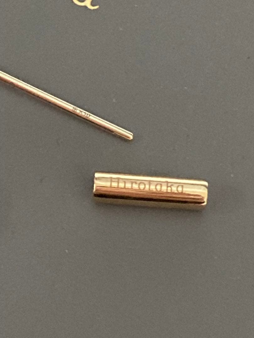 美品　hirotaka ヒロタカ　スピアドアノッカー ピアス S /カーネリアン