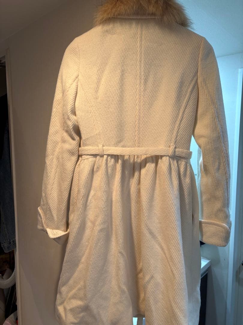 BURBERRY BLUE LABEL ファー付きコート 38