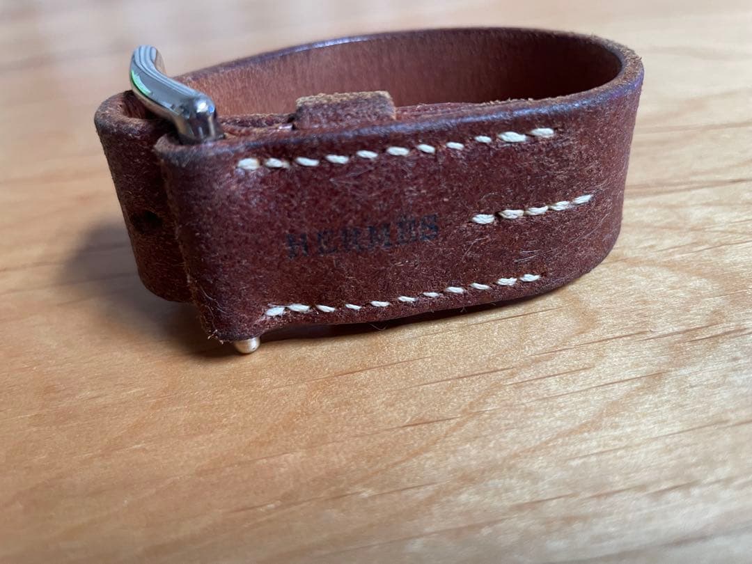 貴重 マルジェラ期 エルメス エトリヴィエール レザーバングル ブレスレット