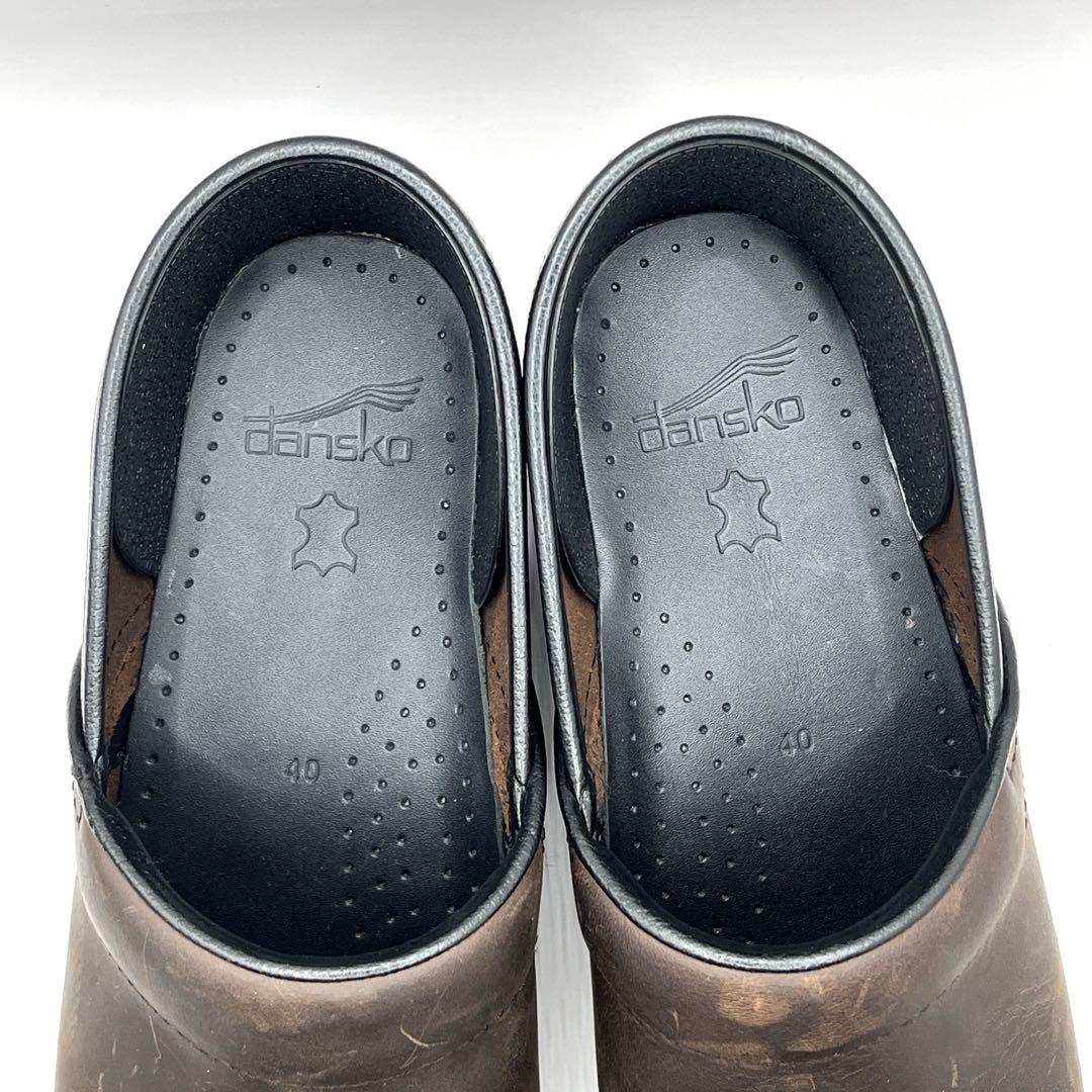 未使用級　DANSKO　プロフェッショナル　グロッグシューズ　ブラウン　40