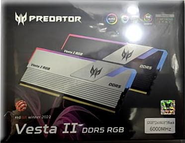 メモリー ACER Predator Vesta II DDR5 6000MHz 32GB