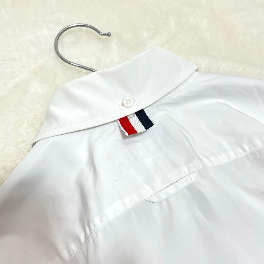 【美品】トムブラウン シャツワンピース ホワイト Mサイズ トリコロール