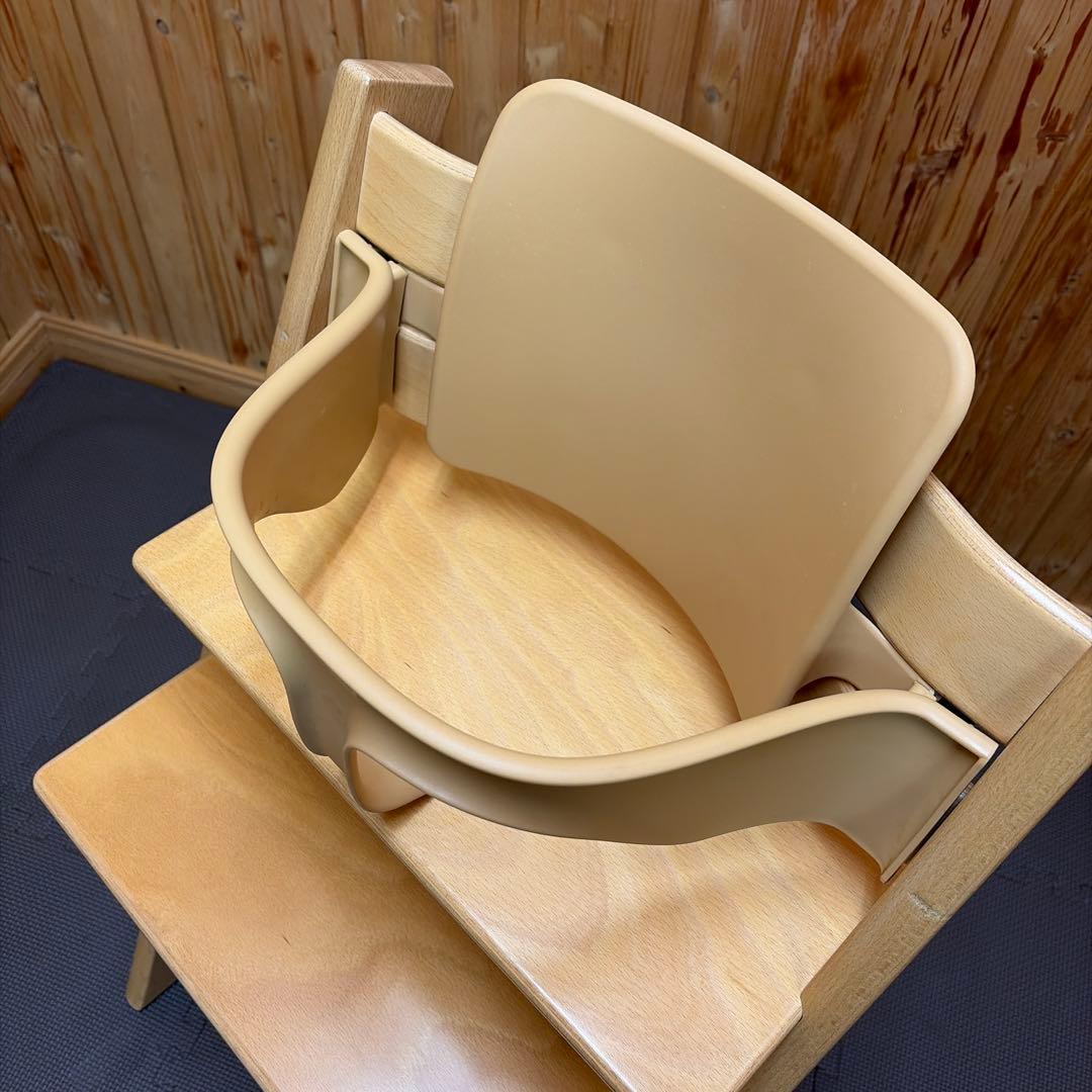 STOKKE トリップトラップ ナチュラル シリアル4 ベビーセット付