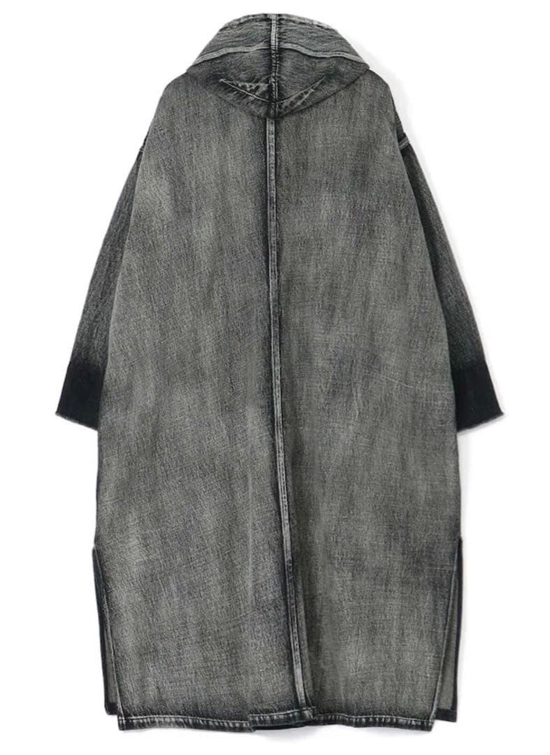 ワイズ デニムフーデットコートドレス y's HOODED COAT DRESS