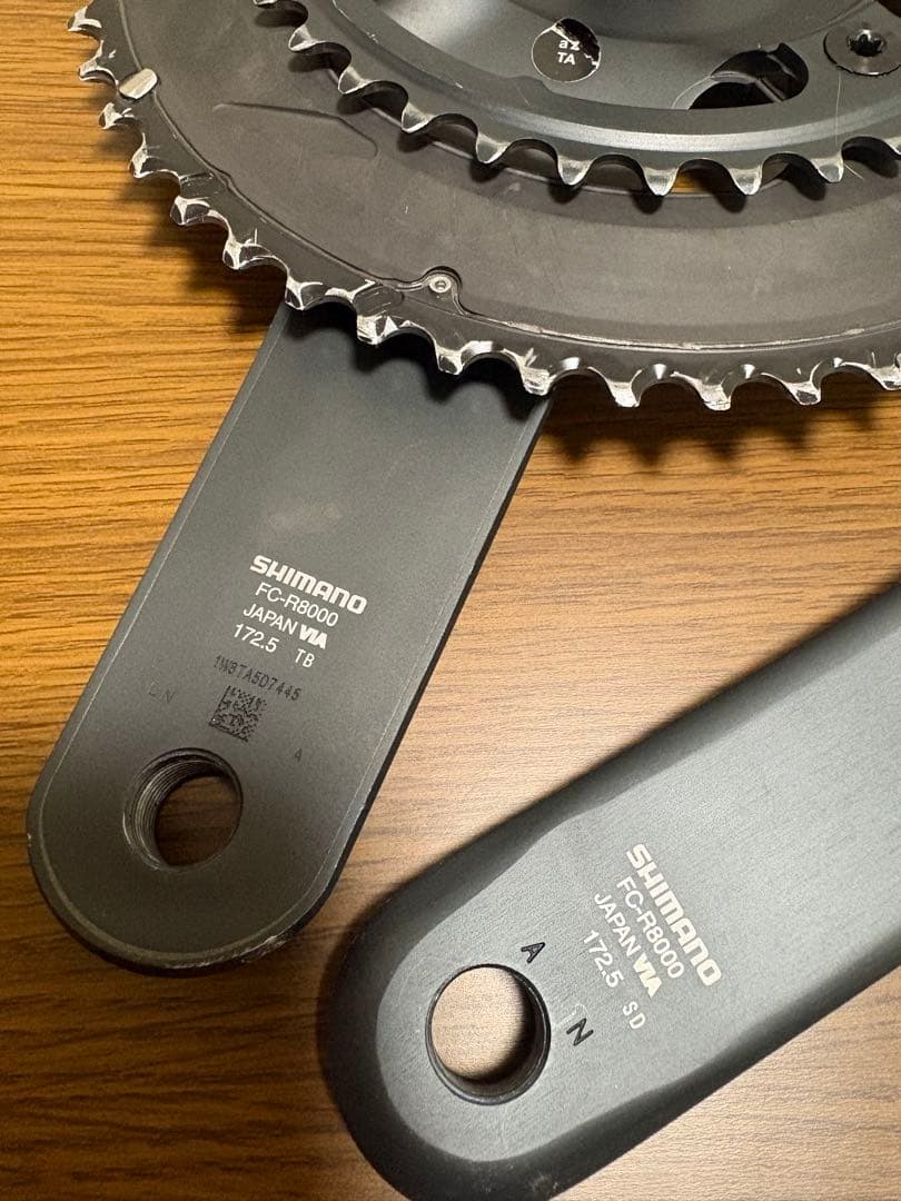 シマノアルテグラ11S 52-36 172.5 クランクセットFC-R8000