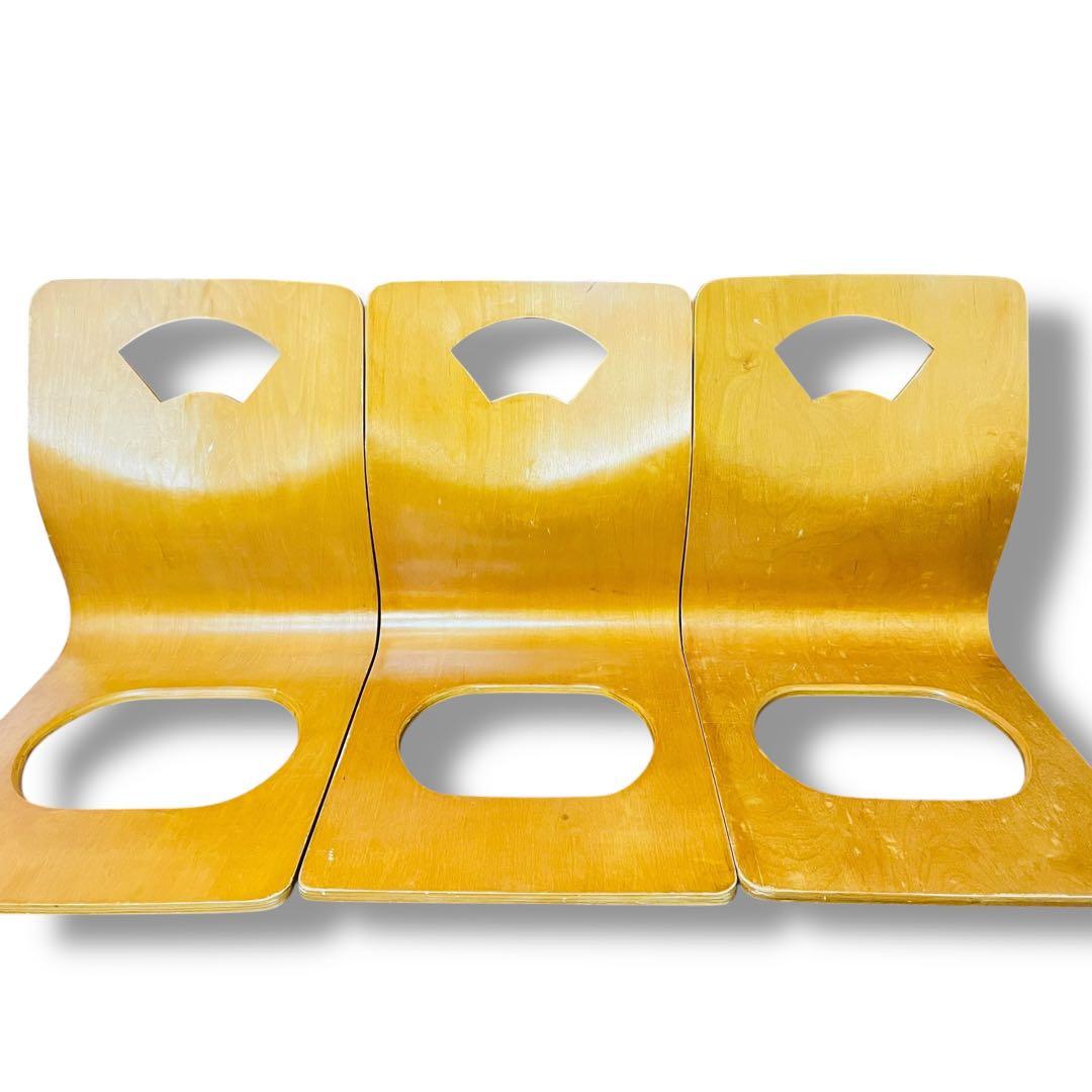 石橋6脚セット✨️木製座椅子　曲げ座椅子　和座椅子 ナチュラル 　旅館座椅子