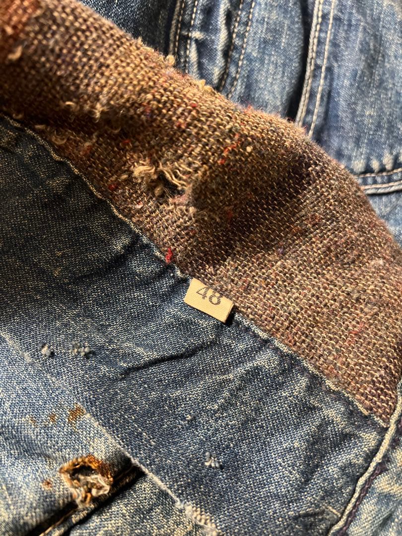 60's デニムカバーオール　ボロ