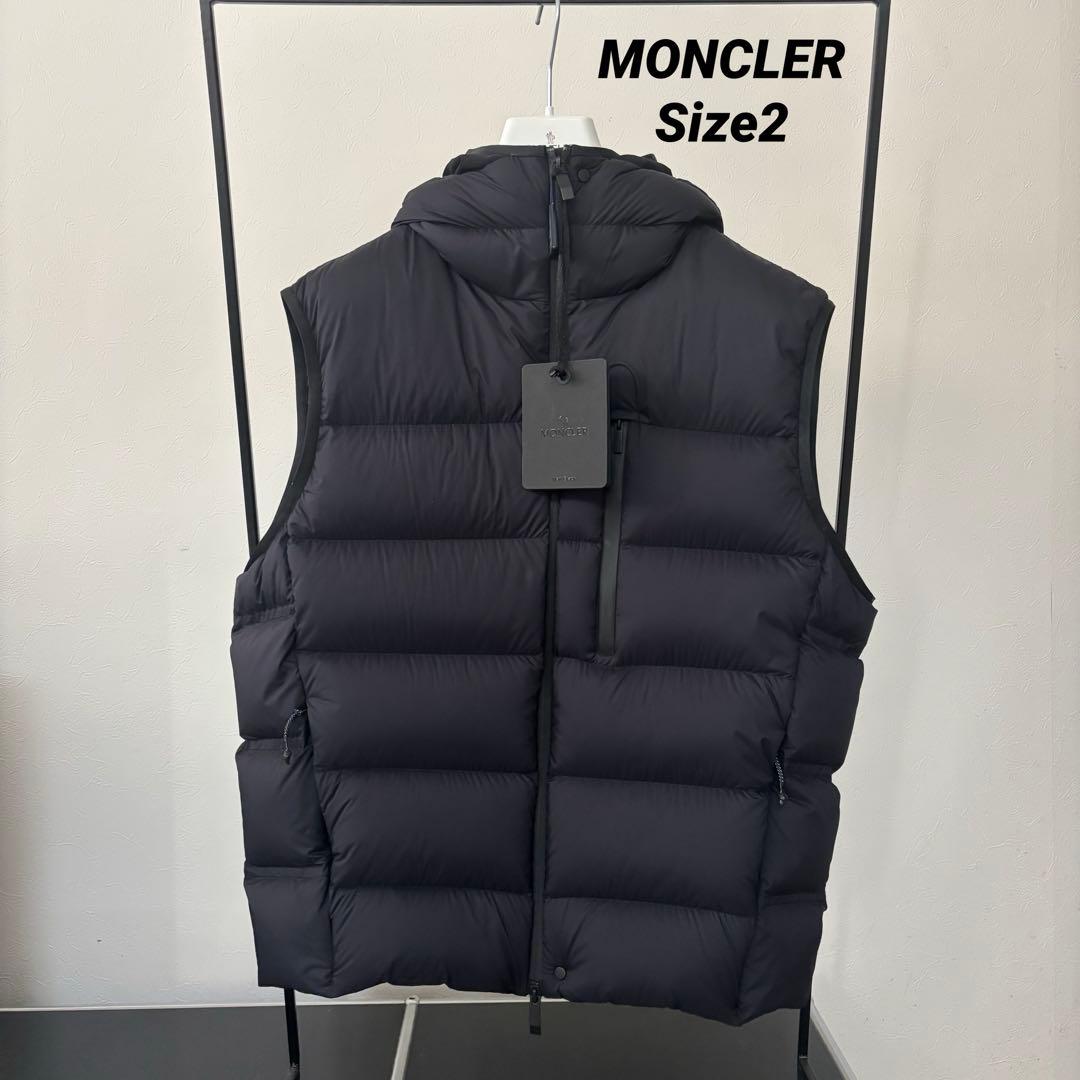 未使用★モンクレール★TAMEGA★ダウン ベスト 2★ブラック★23〜24秋冬