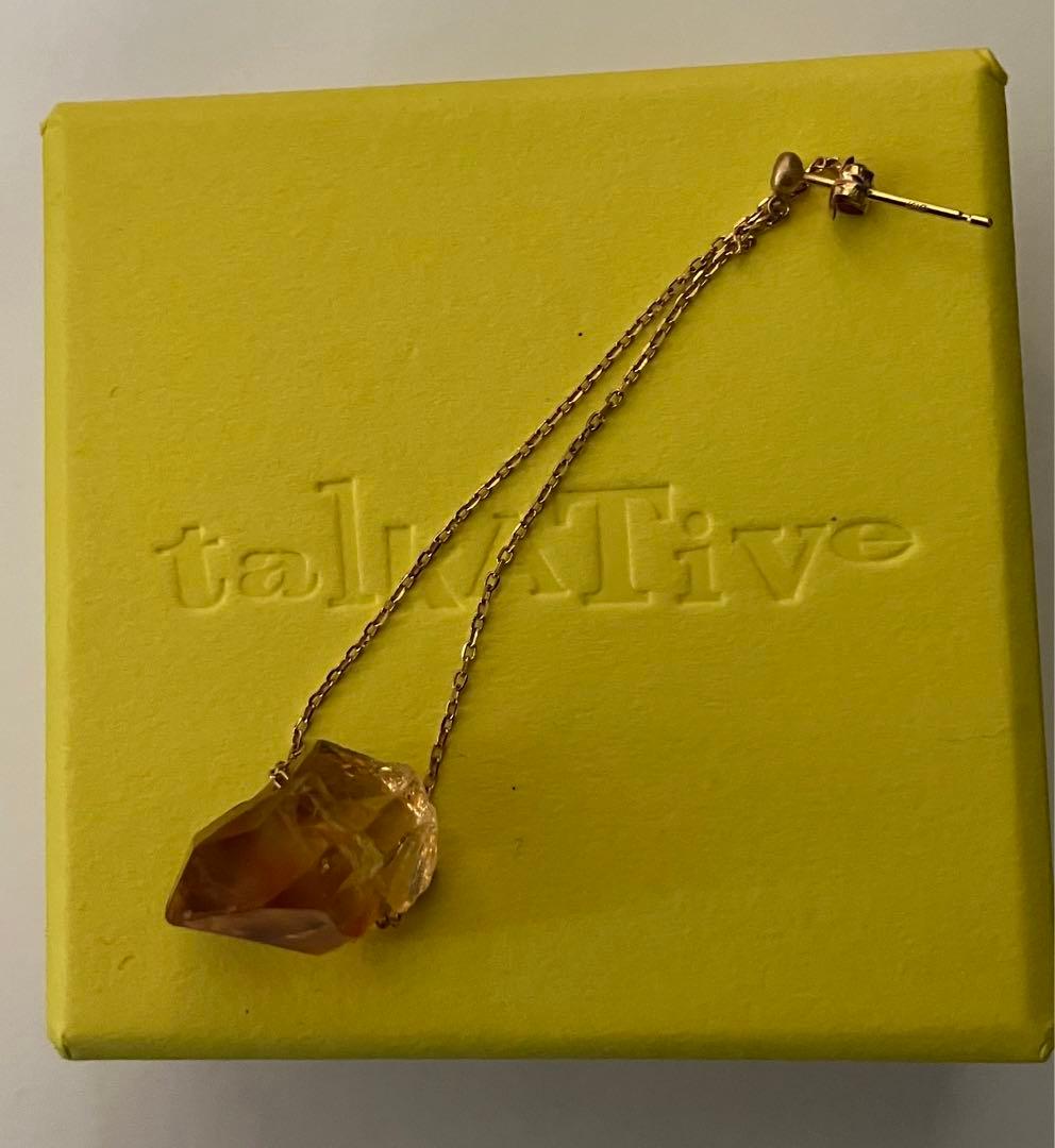 talkative ピアス　シトリン
