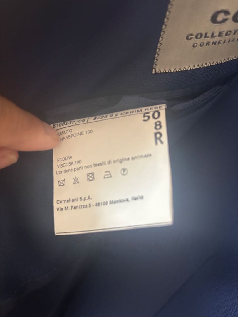 COLLECTION CORNELIANI ネイビー スーツ 50R