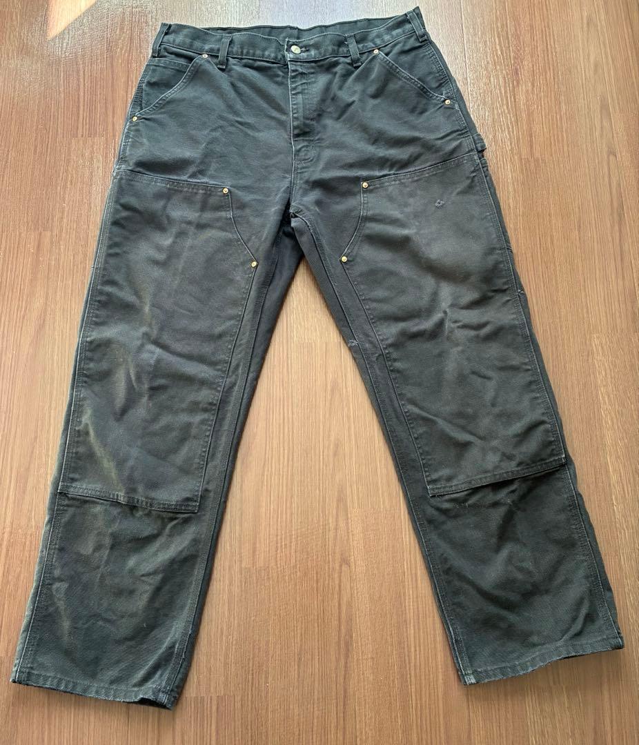 90s carhartt カーハート ダブルニーペインターパンツ ブラックW36
