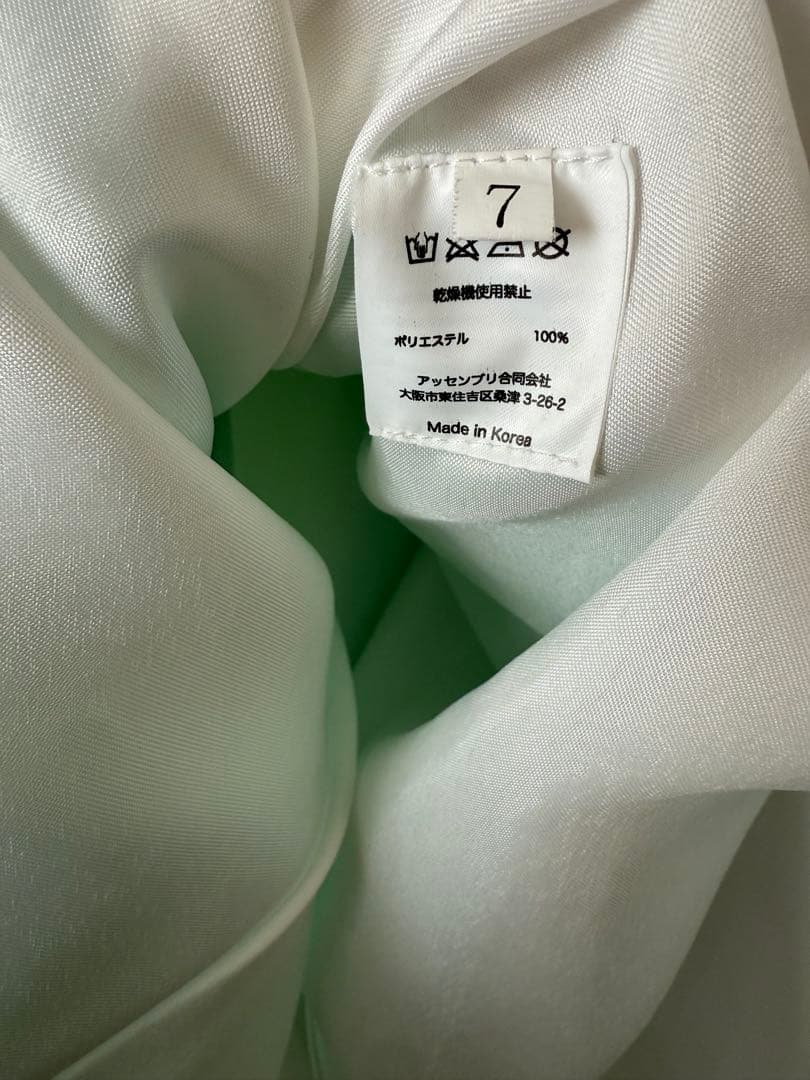 【最終お値下げ】DRESCCOミントブルージュエリーロングドレス130サイズ7号