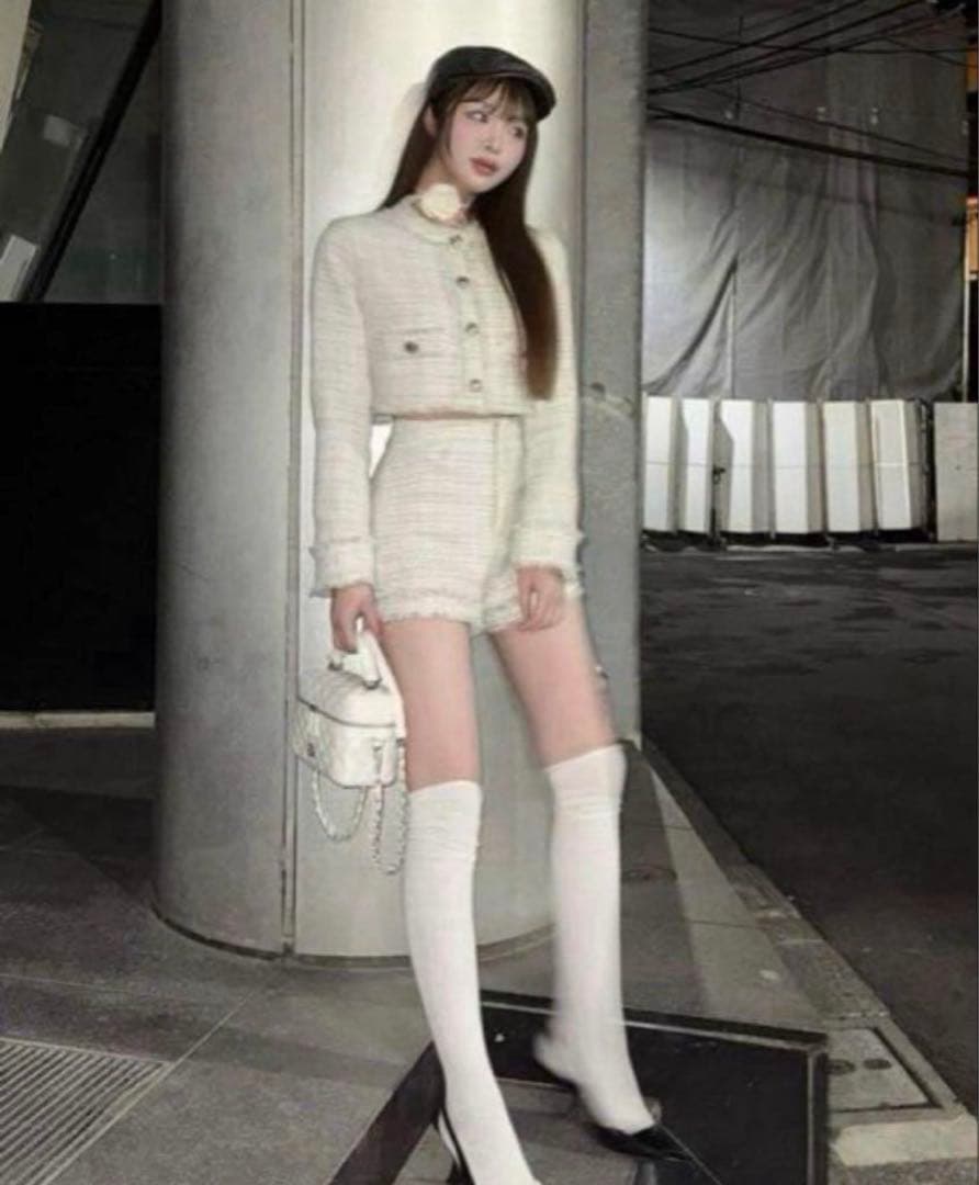 Darich コンパクトフリンジツイードショートパンツ　M 新品タグ付き