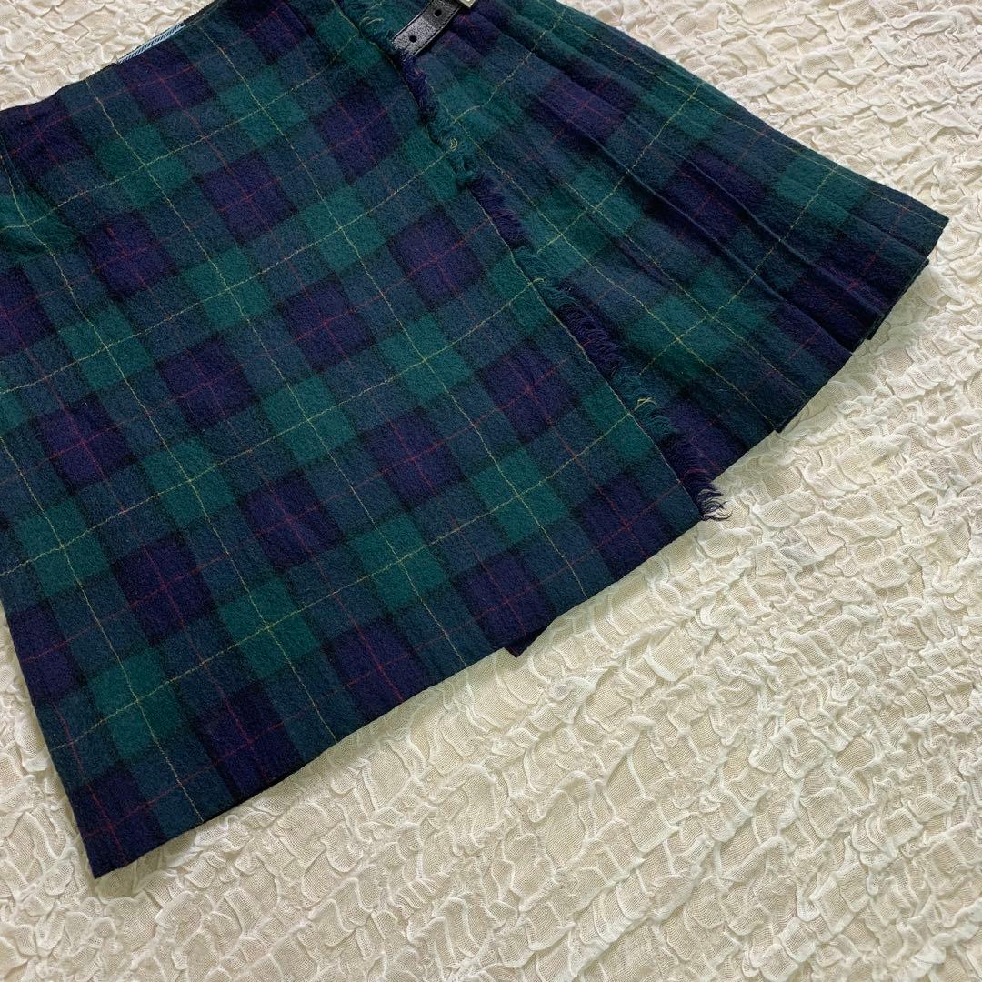 PRADA プラダ　チェック プリーツ ミニスカート サイズ40