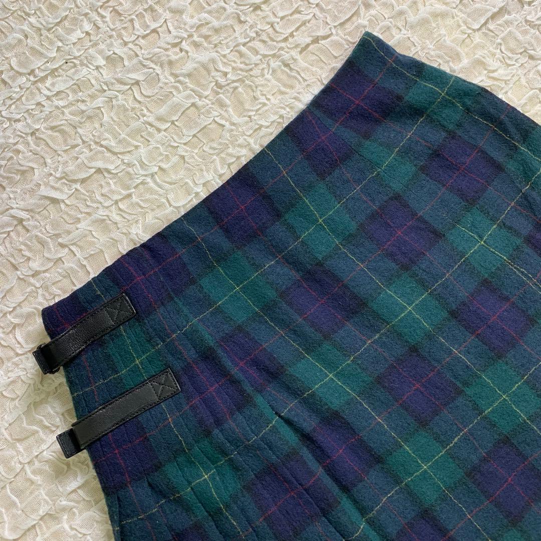 PRADA プラダ　チェック プリーツ ミニスカート サイズ40