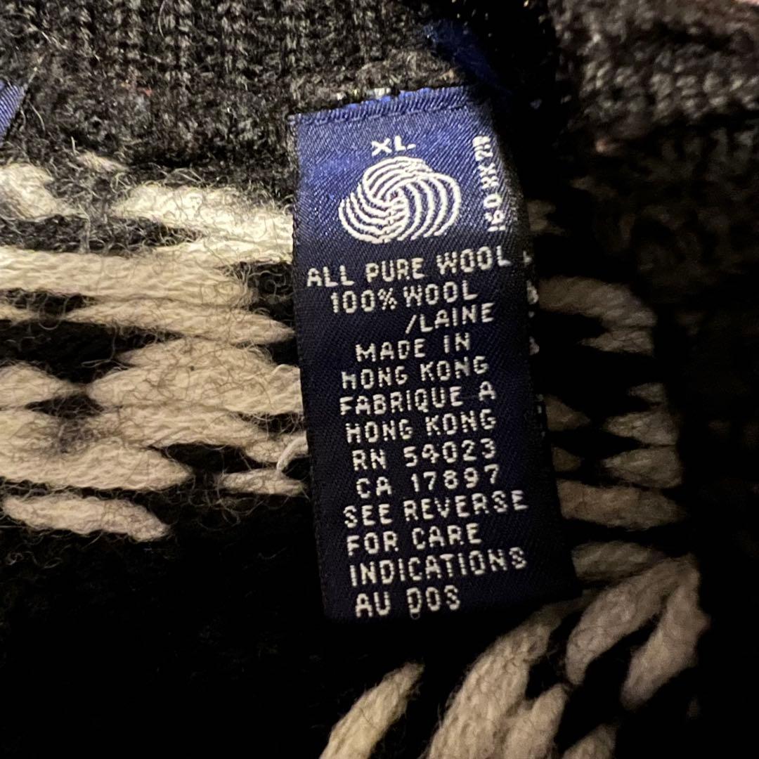 希少90's OLD GAP オールドギャップ　ノルディック柄　3Dニット　XL