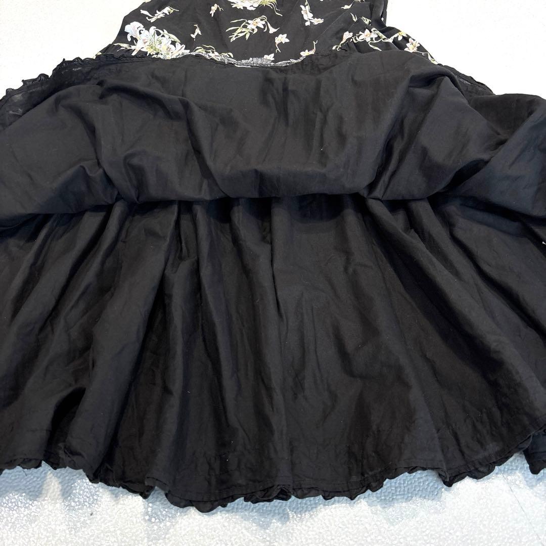 【極美品/21年モデル】ピンクハウス　ロングワンピース　リリー　フリル　リボン