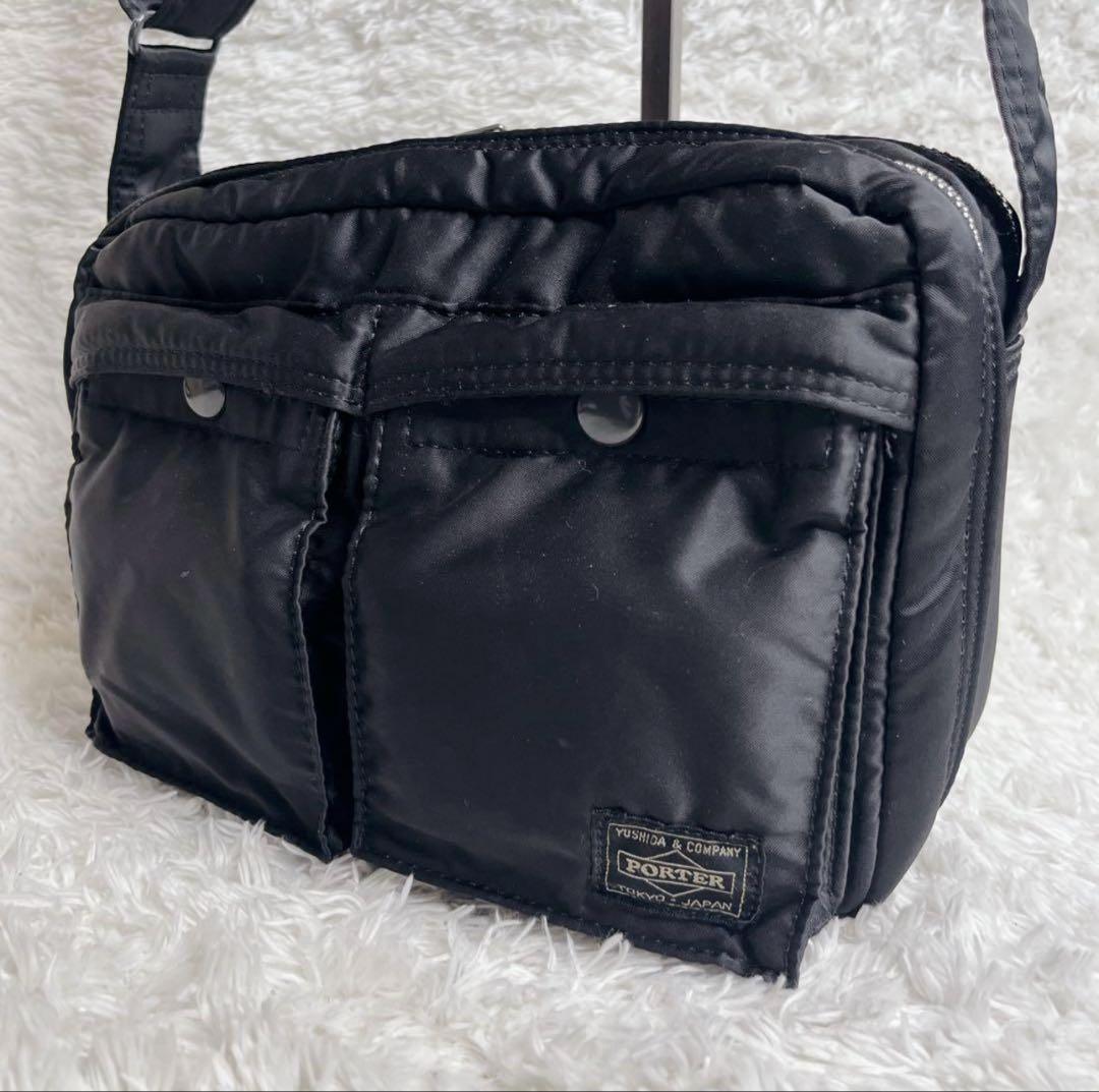 【美品】吉田カバン　PORTER　ポーター　タンカー　ショルダーＳ　　ブラック