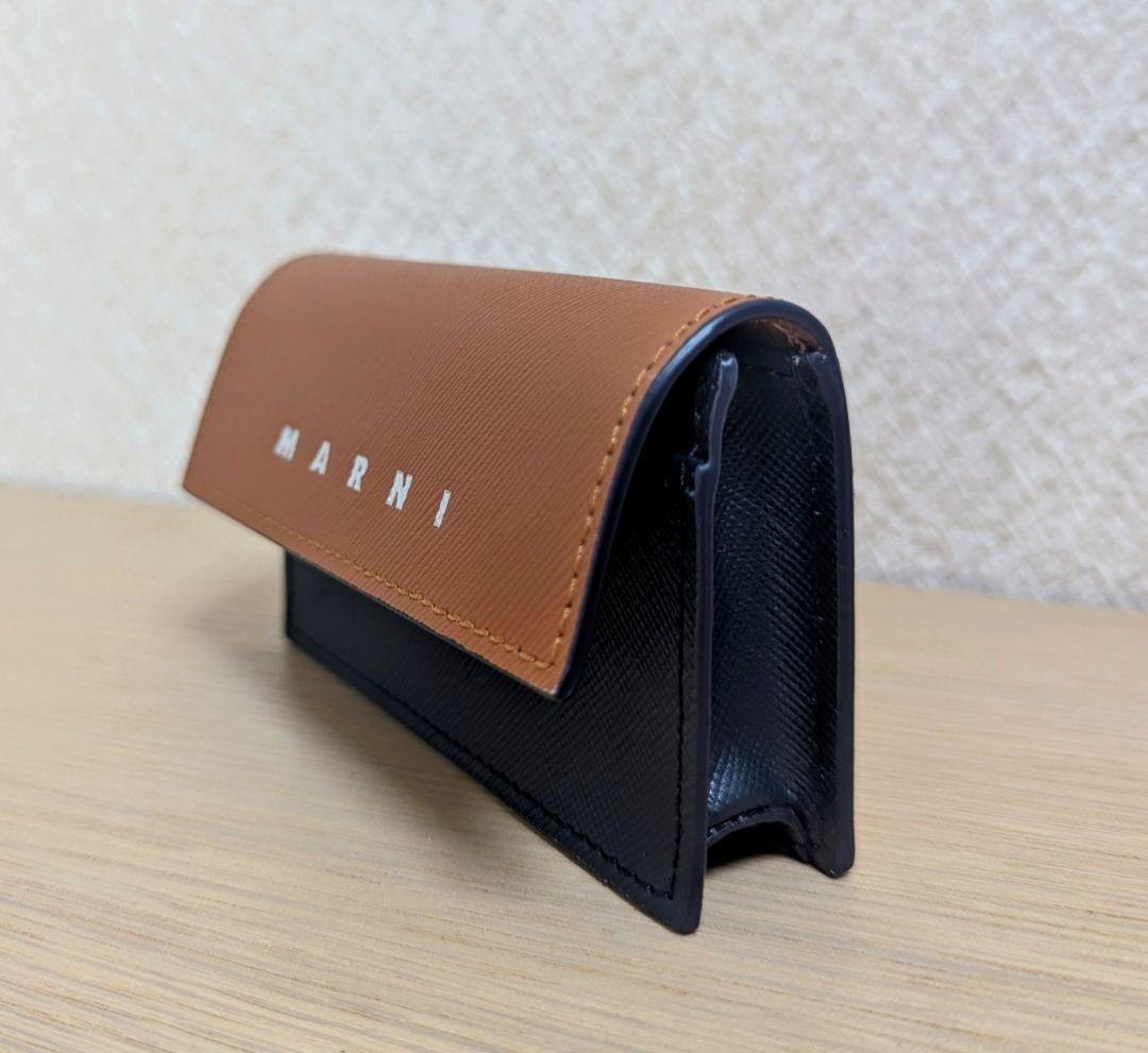 MARNI 名刺入れ ブラウン ネイビー