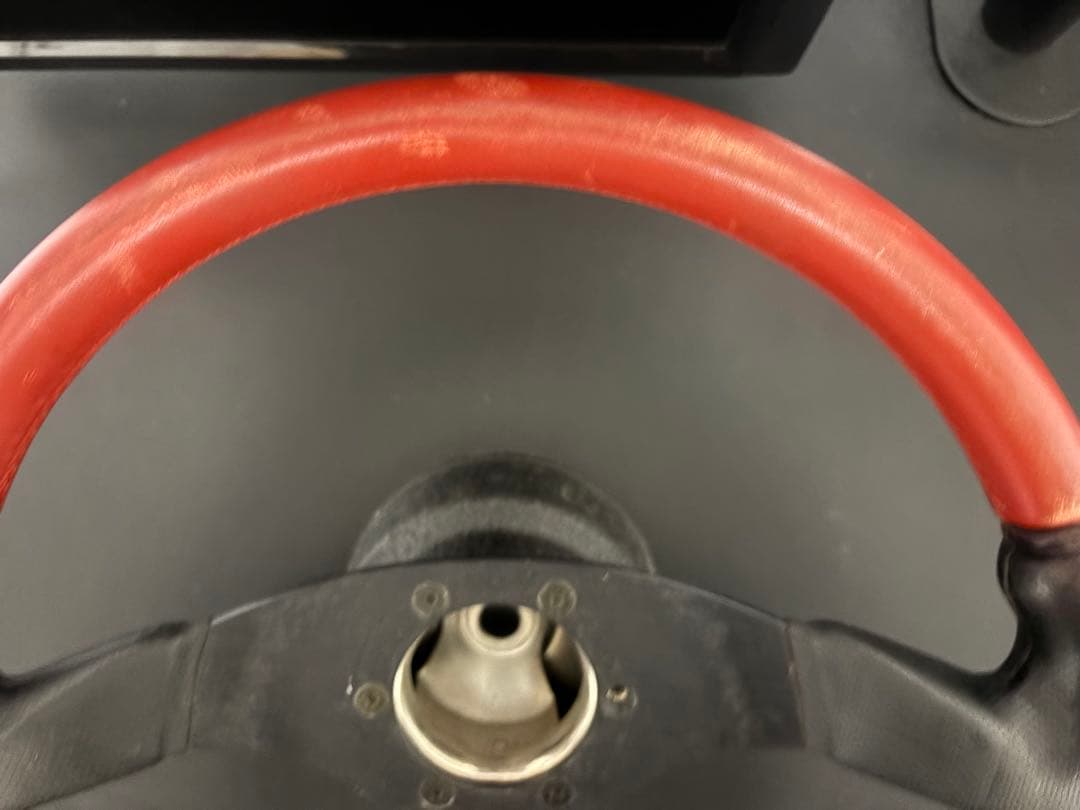 ジャンク　veilside レッド　ステアリング リング、ボルト欠品あり　当時物