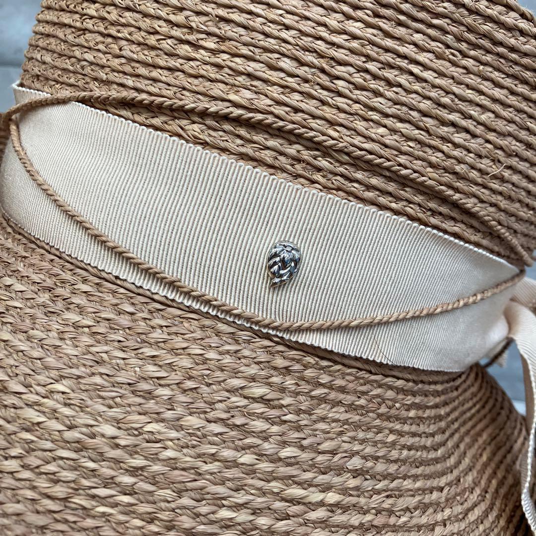 ヘレンカミンスキー 麦わら帽子 ラフィアハット ハット 帽子 リボン 小物