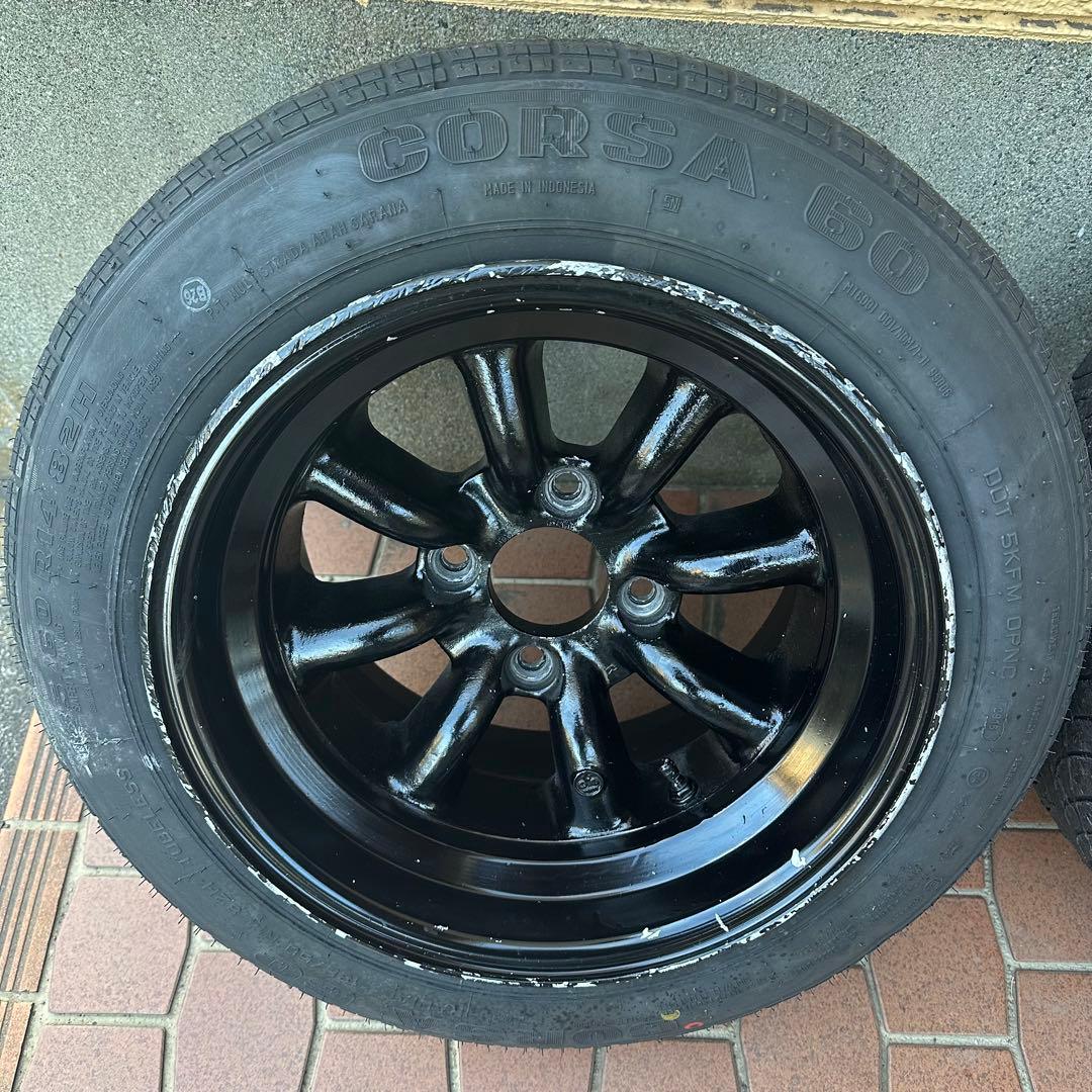 ①【当時物】RSワタナベ 14インチ 8.5J Rタイプ2本セット