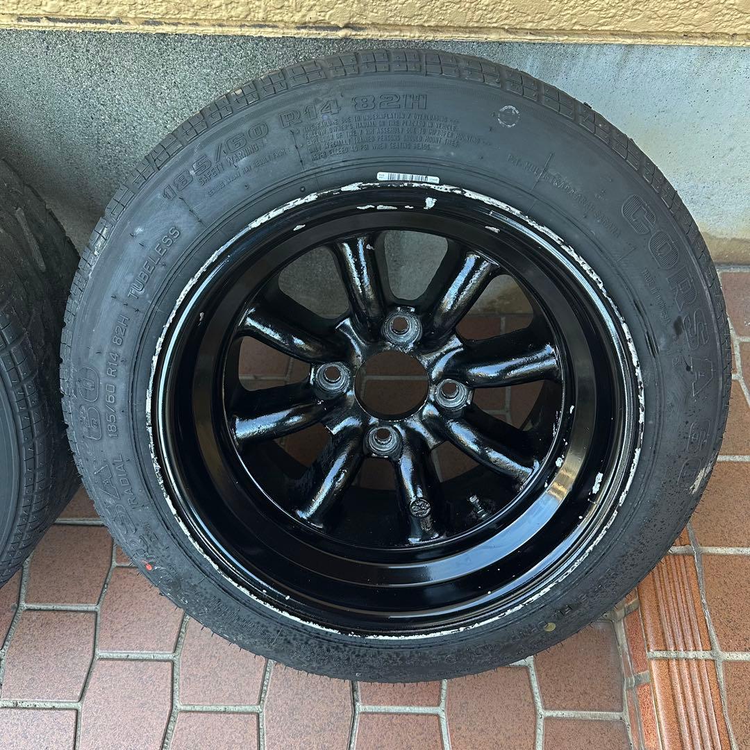 ①【当時物】RSワタナベ 14インチ 8.5J Rタイプ2本セット